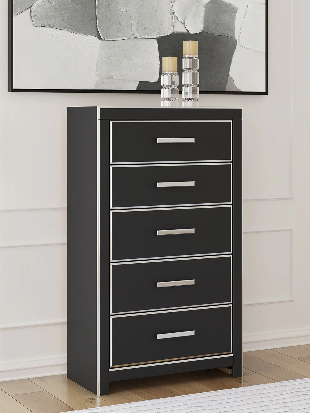 Zuraleus Black Chest of Drawers - Image 3