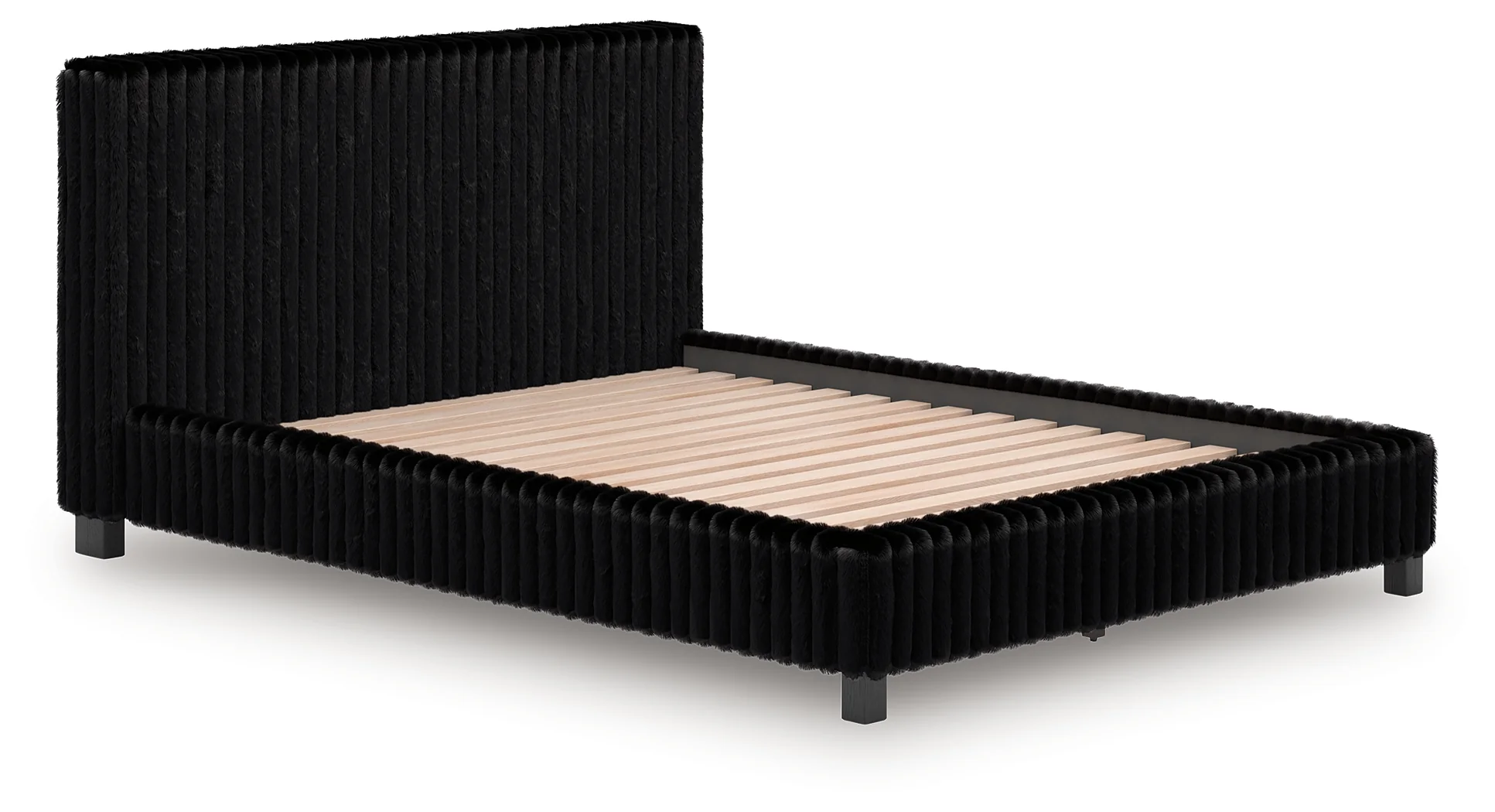 Zuraleus Black Queen Upholstered Bed - Image 3