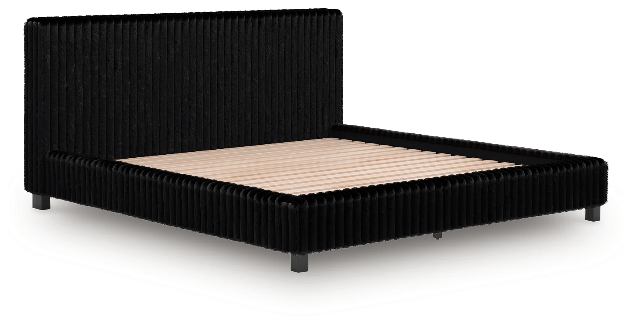 Zuraleus Black King Upholstered Bed - Image 3