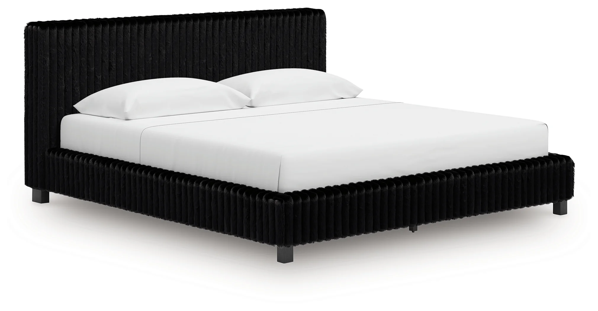 Zuraleus Black King Upholstered Bed - Image 2