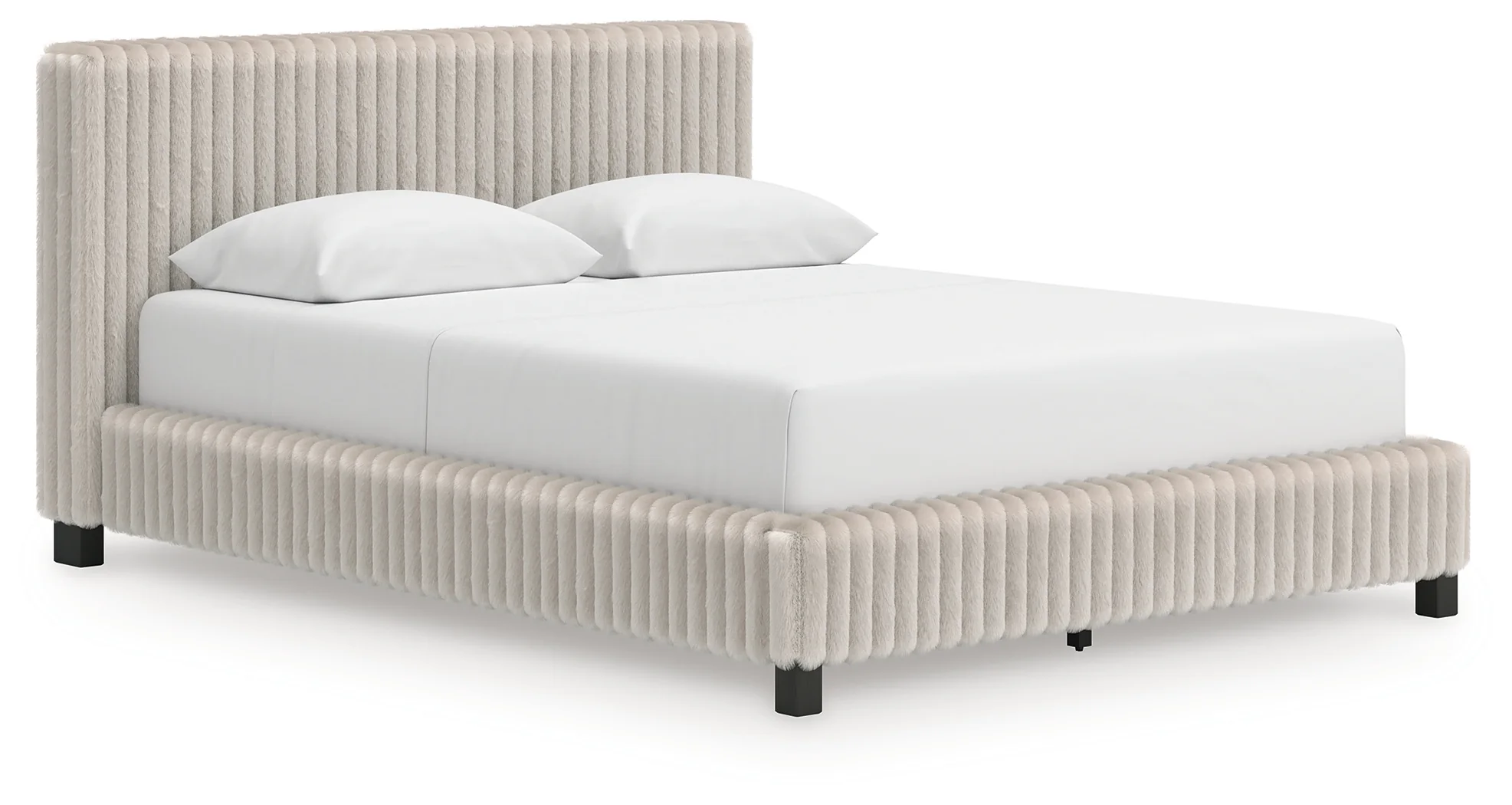 Zuraleus White Queen Upholstered Bed - Image 2