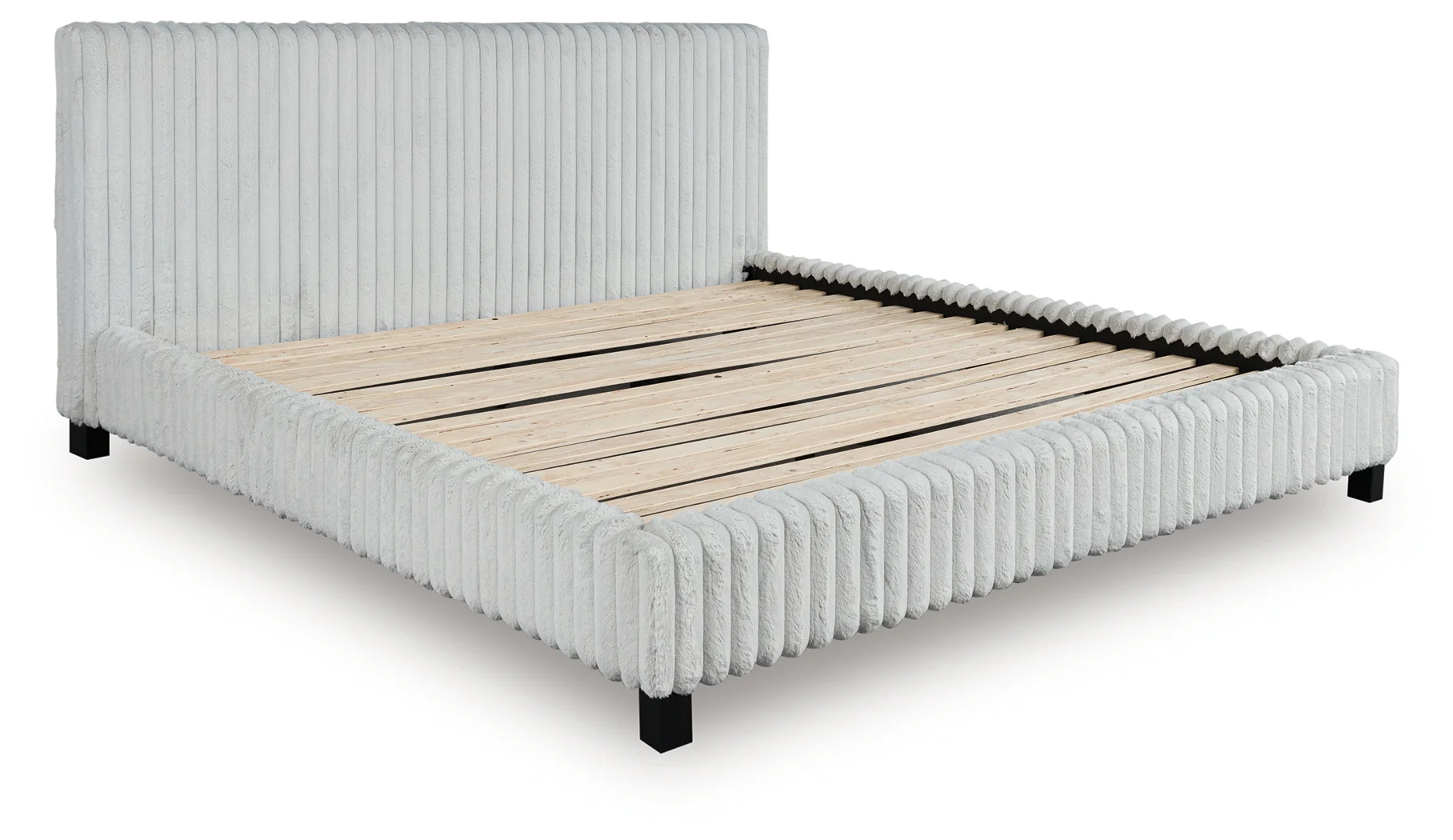 Zuraleus White King Upholstered Bed - Image 3