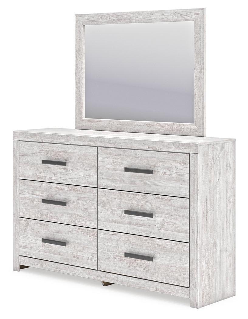 Cayboni Whitewash Dresser And Mirror - Image 2