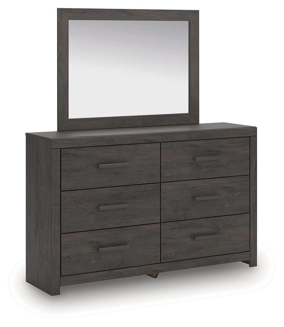 Prendonea Charcoal Dresser and Mirror - Image 2