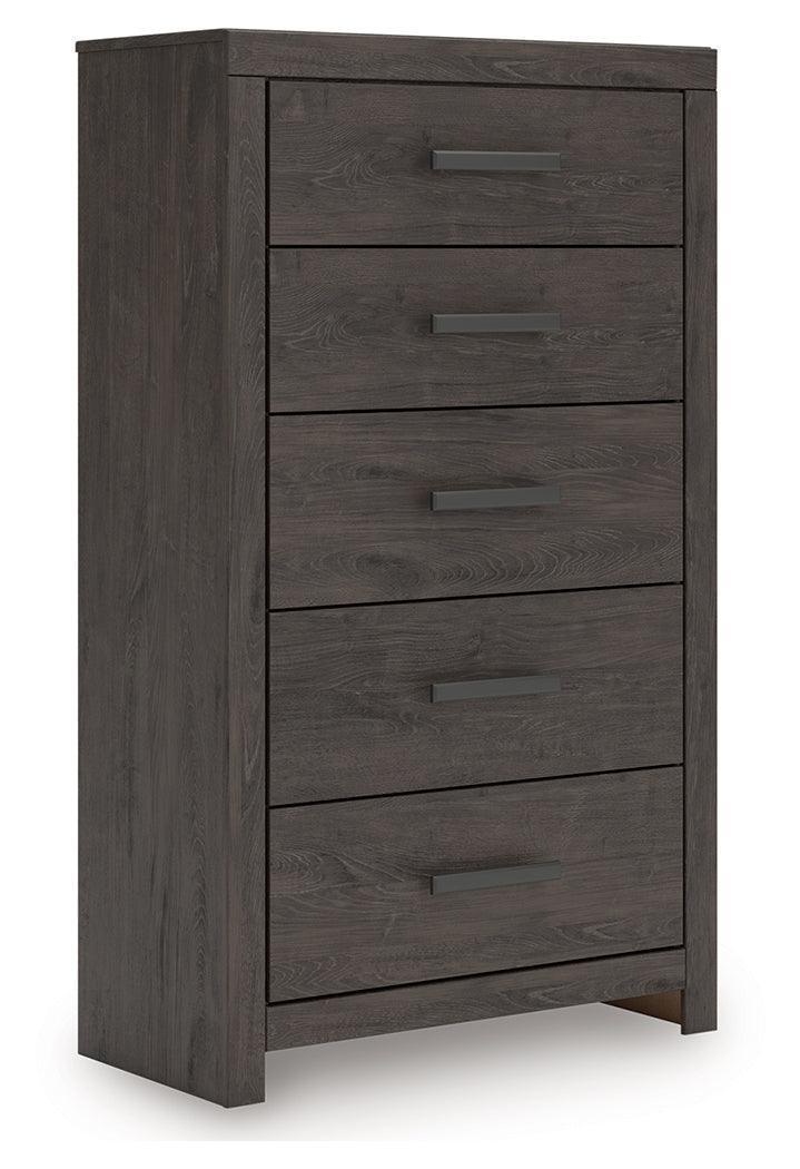 Prendonea Charcoal Chest of Drawers - Image 2