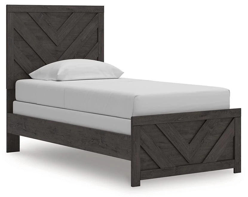 Prendonea Charcoal Twin Panel Bed - Image 2