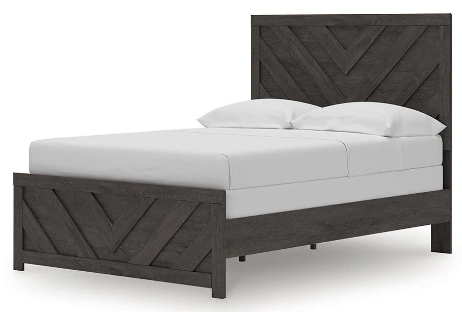 Prendonea Charcoal Full Panel Bed - Image 3