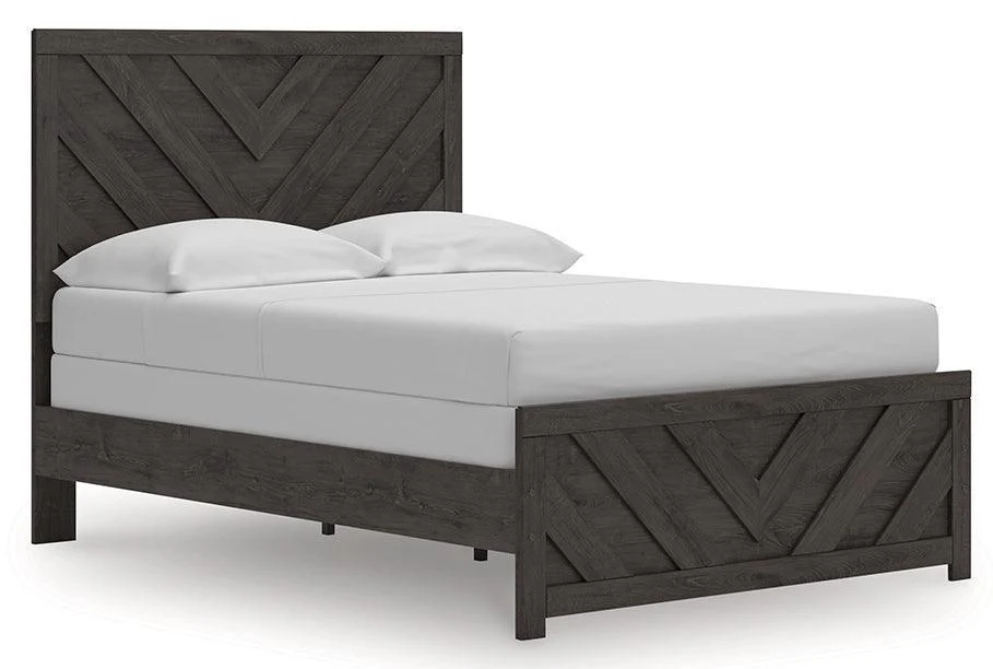 Prendonea Charcoal Full Panel Bed - Image 2