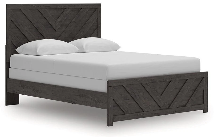 Prendonea Charcoal Queen Panel Bed - Image 2
