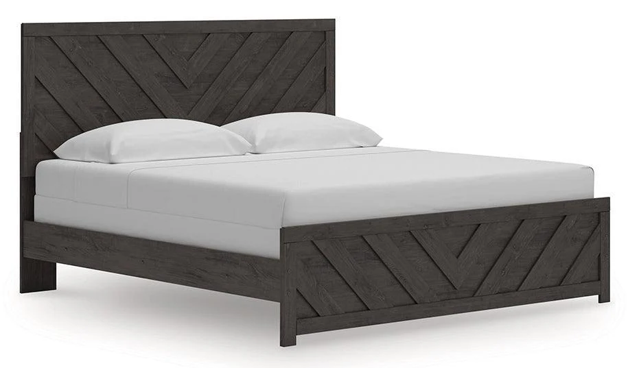 Prendonea Charcoal King Panel Bed - Image 2