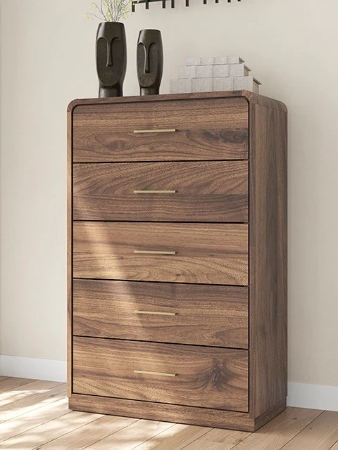 Fortlorn Walnut Brown Chest of Drawers - Image 1