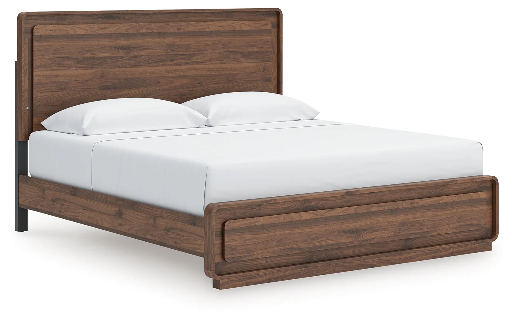 Fortlorn Walnut Brown King Panel Bed - Image 1