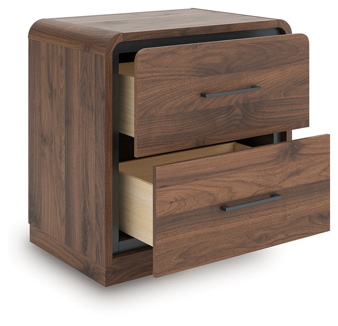 Fortlorn Walnut Brown Nightstand - Image 3