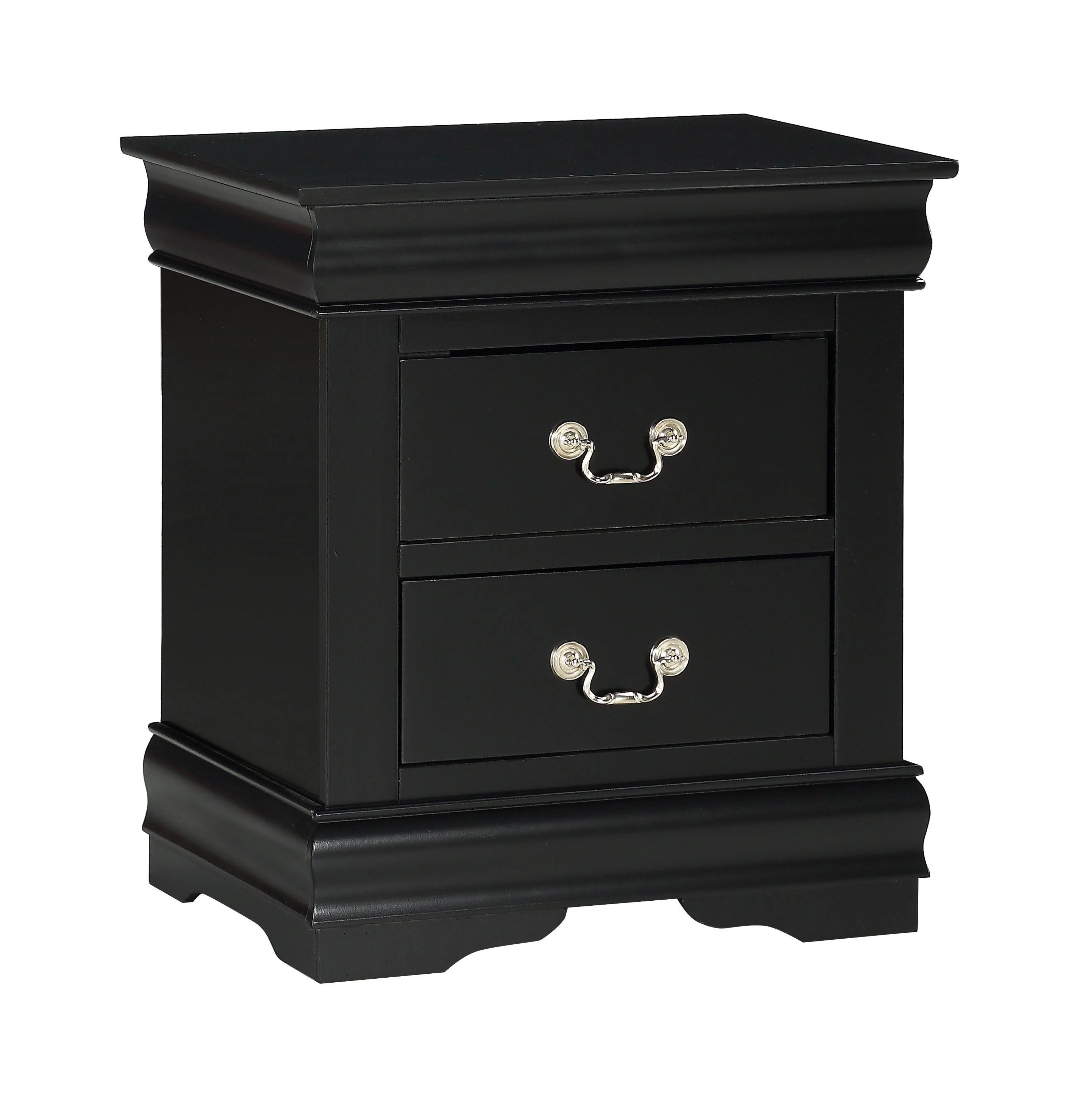 Louis Philip Chest Black Pewter 5 Drawers - Image 3