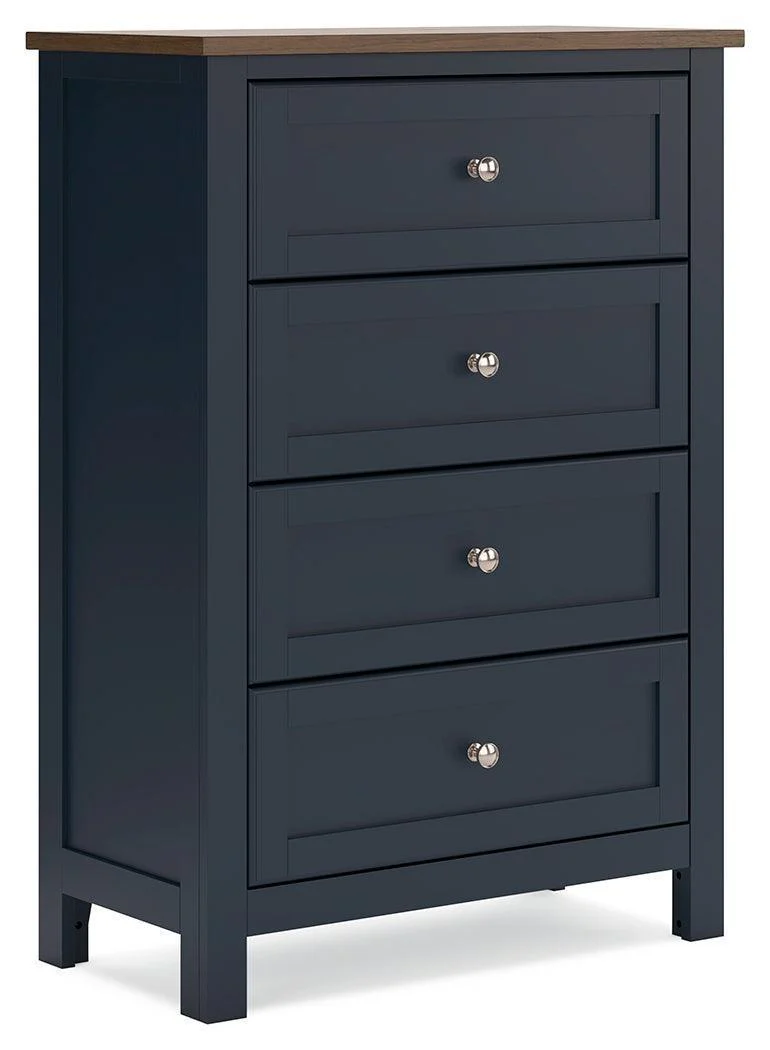 Landocken Brown/Blue Chest of Drawers - Image 2