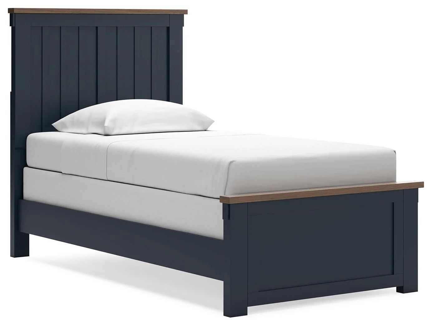 Landocken Brown/Blue Twin Panel Bed - Image 2