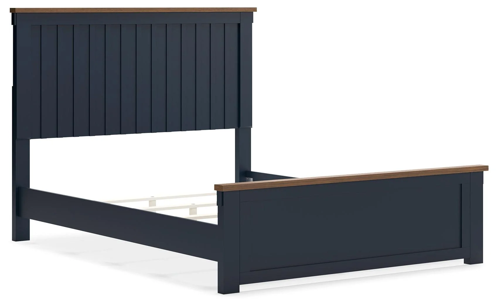 Landocken Brown/Blue Queen Panel Bed - Image 3