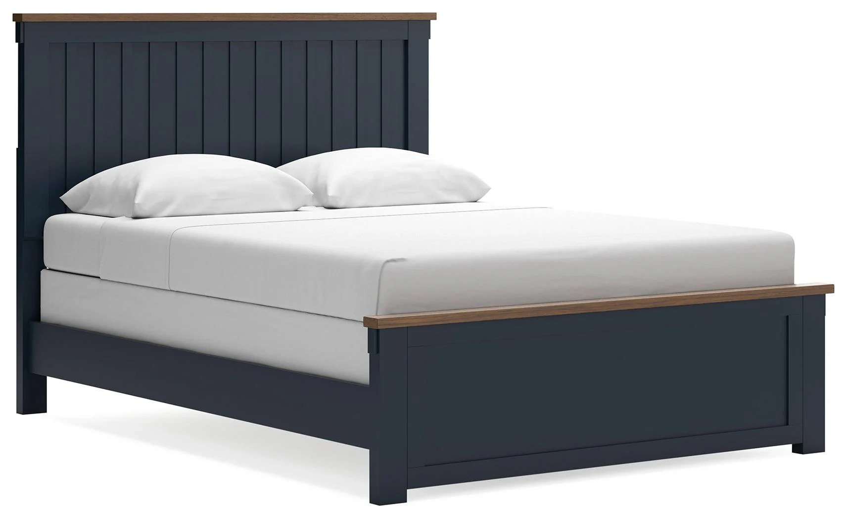 Landocken Brown/Blue Queen Panel Bed - Image 2