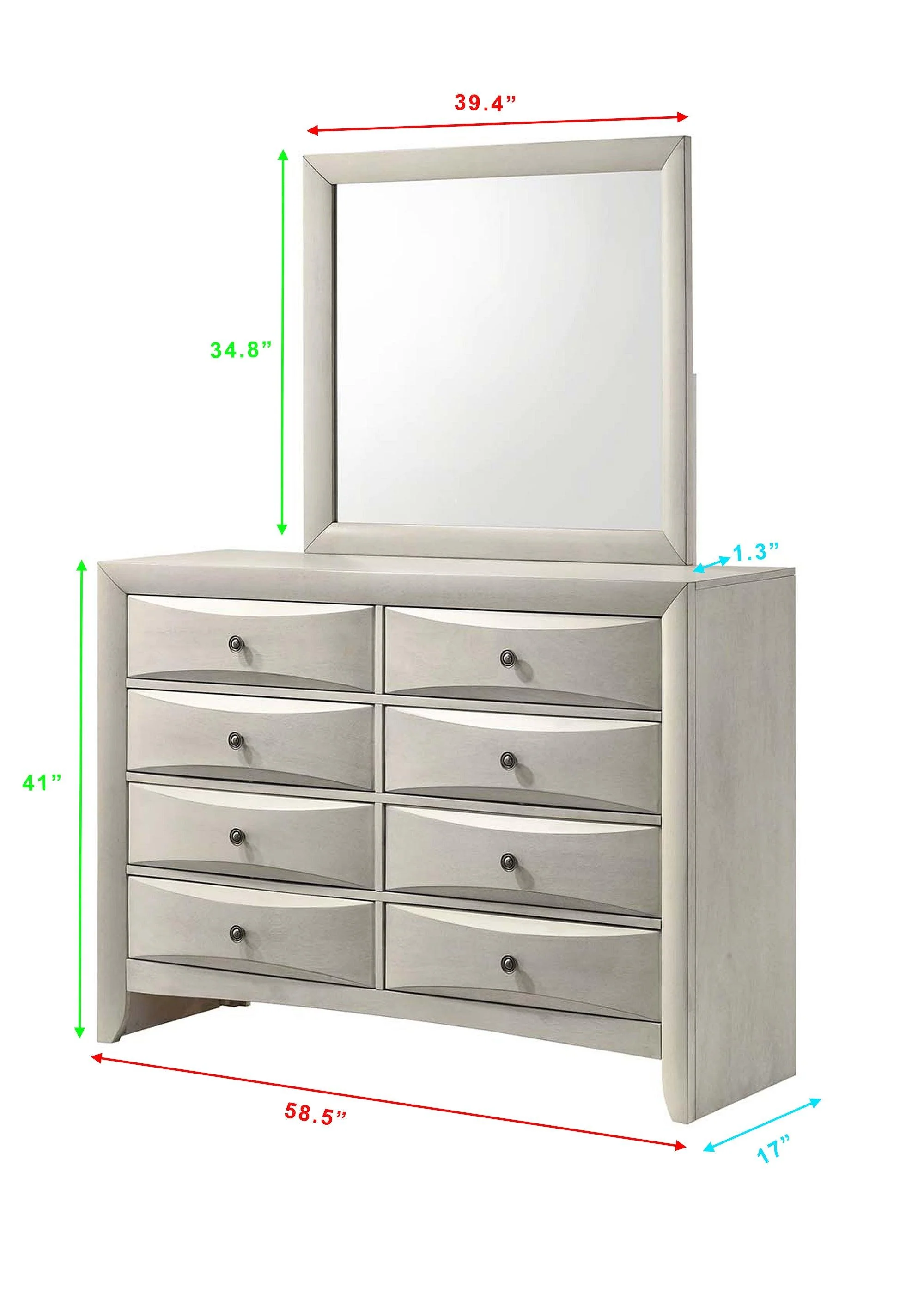 Emily White Dresser - Image 2
