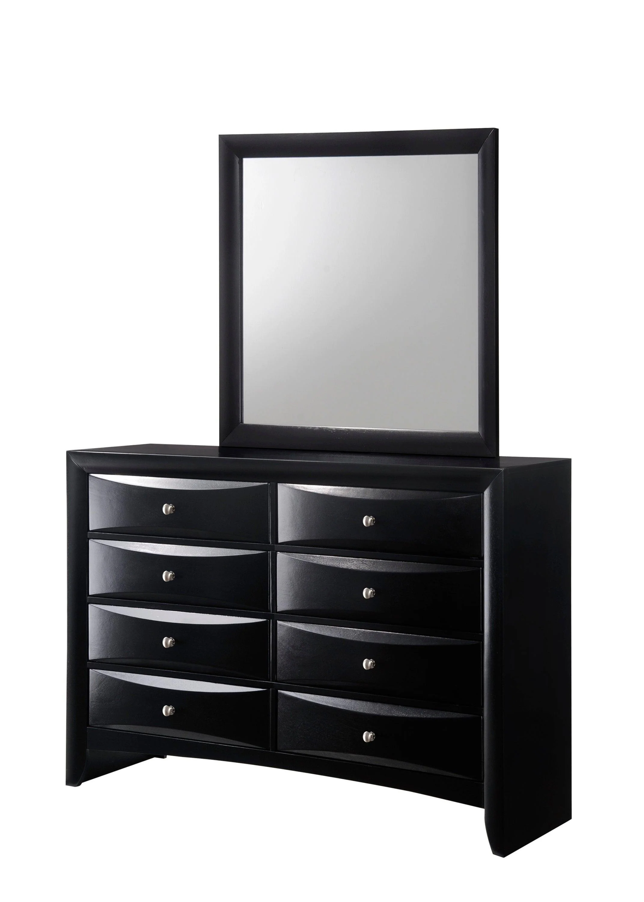 Black Emily Nightstand 2 Drawers - Image 2
