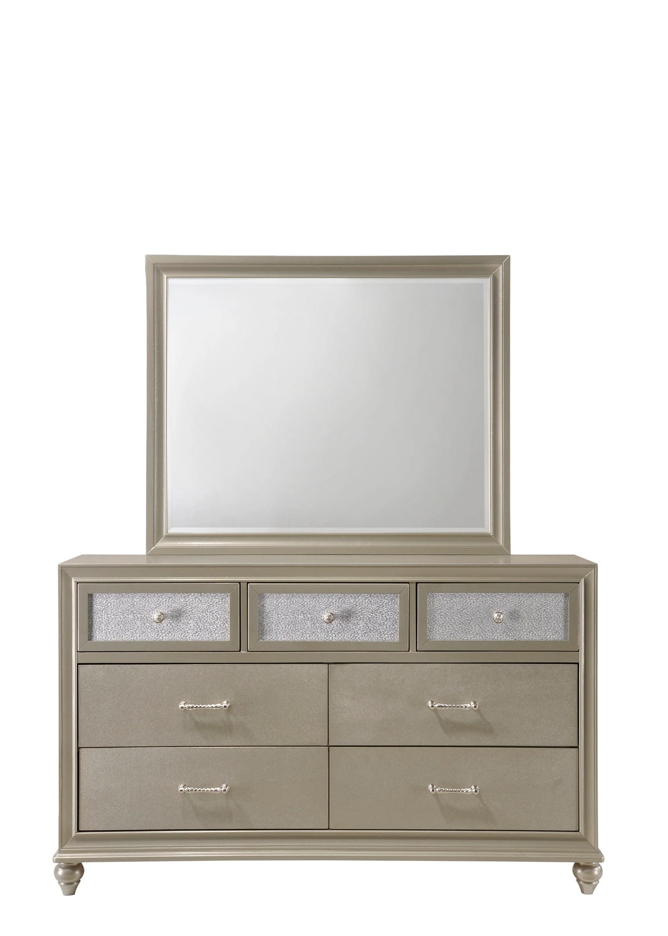 Lila Nightstand Champagne 2 Drawers - Image 3