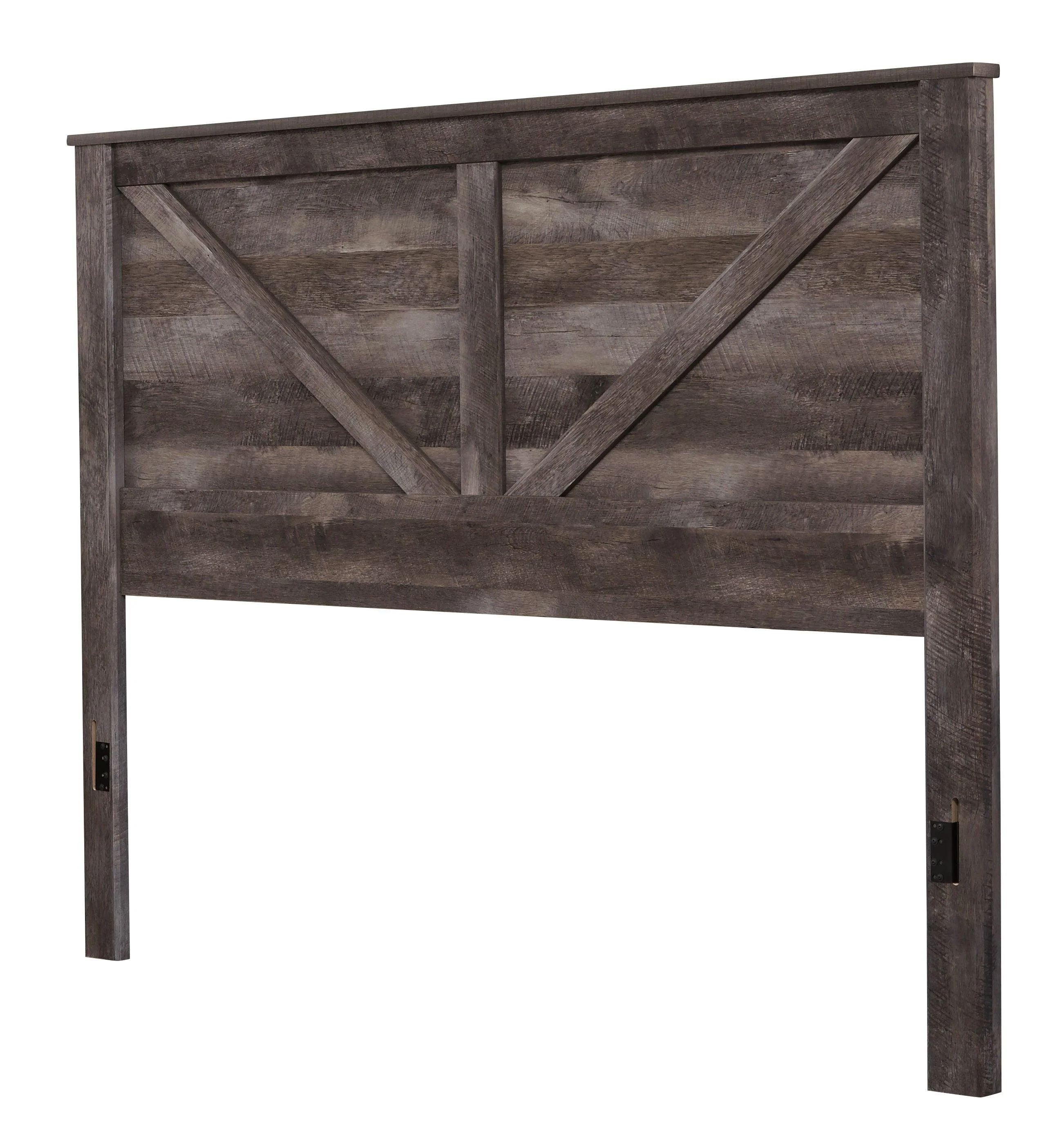 Wynnlow Gray King Crossbuck Panel Bed - Image 3