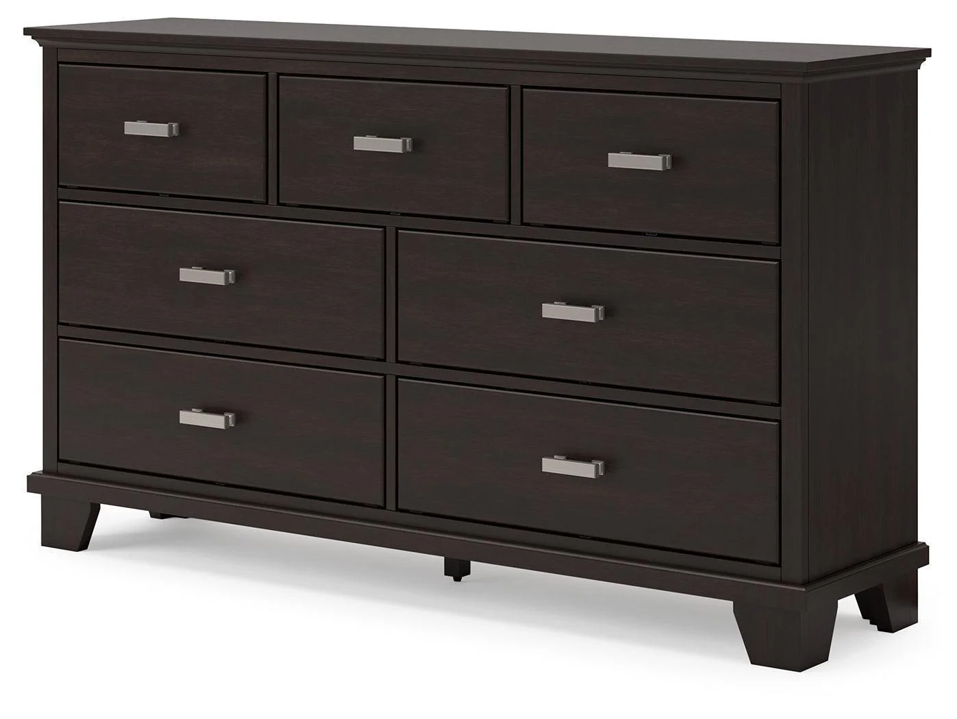 Covetown Dark Brown Dresser - Image 3