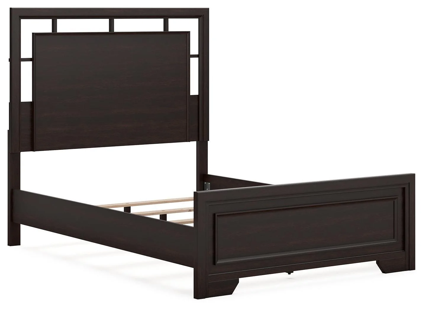 Covetown Dark Brown Full Panel Bed - Image 3