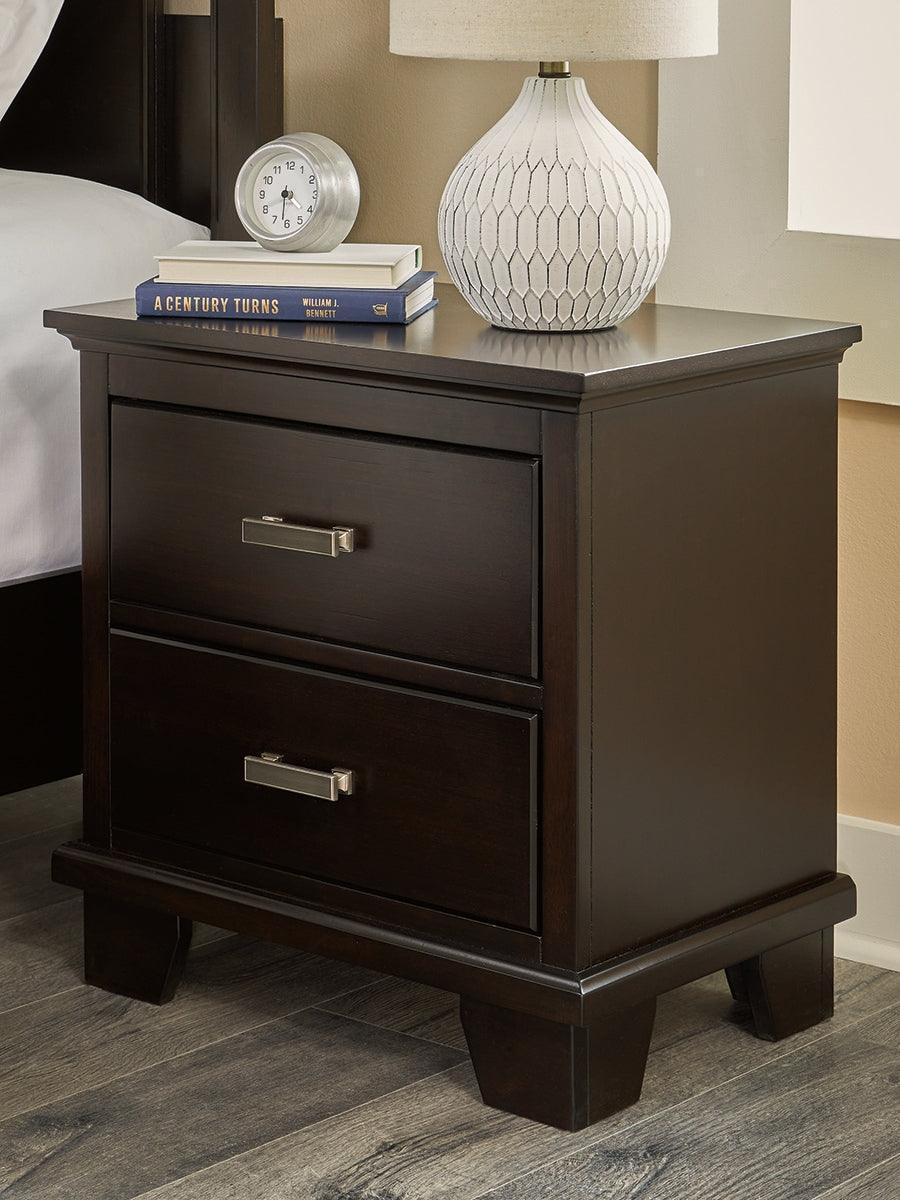 Covetown Dark Brown Nightstand - Image 1