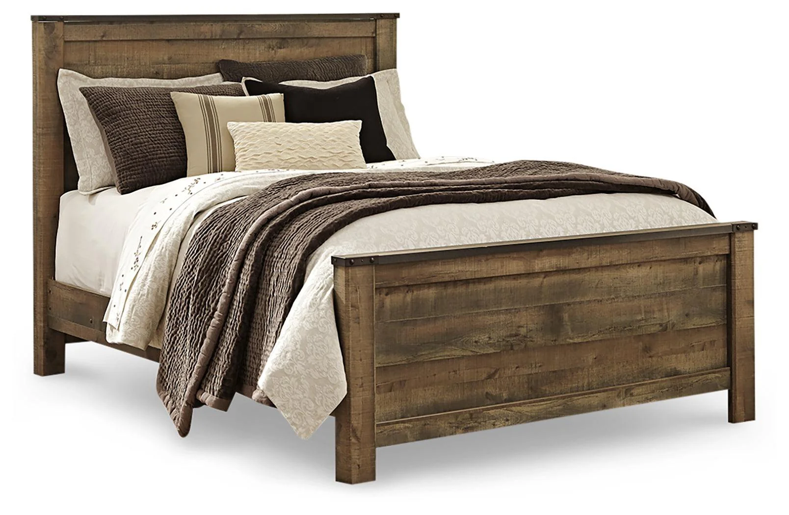 Trinell Brown Queen Panel Bed - Image 2
