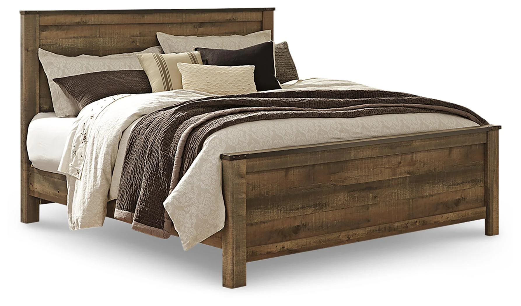 Trinell Brown King Panel Bed - Image 2