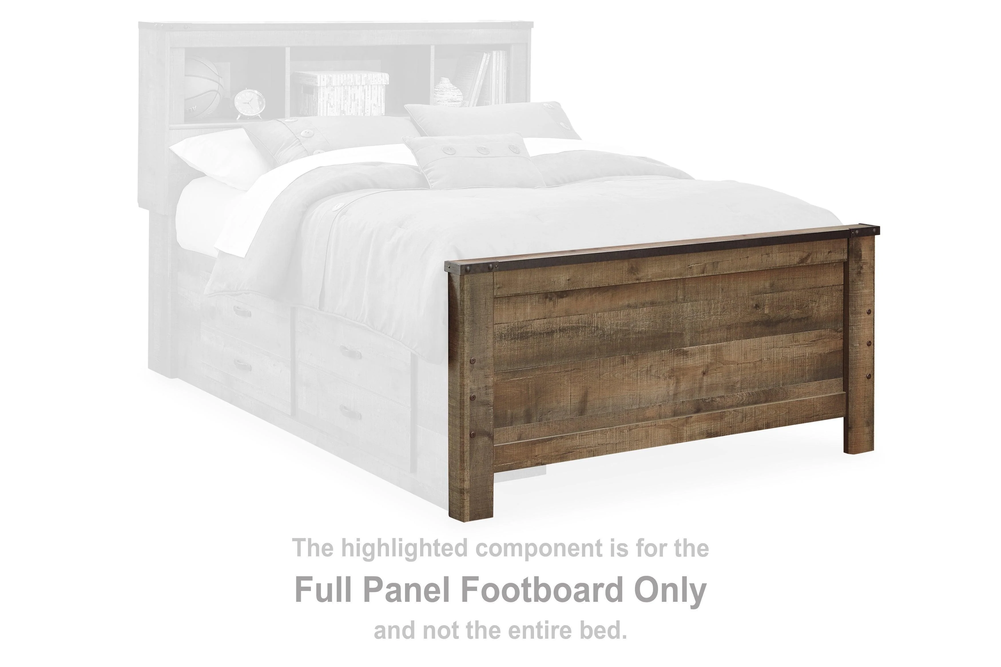 Trinell Brown Full Bookcase Bed with Storage - Image 3
