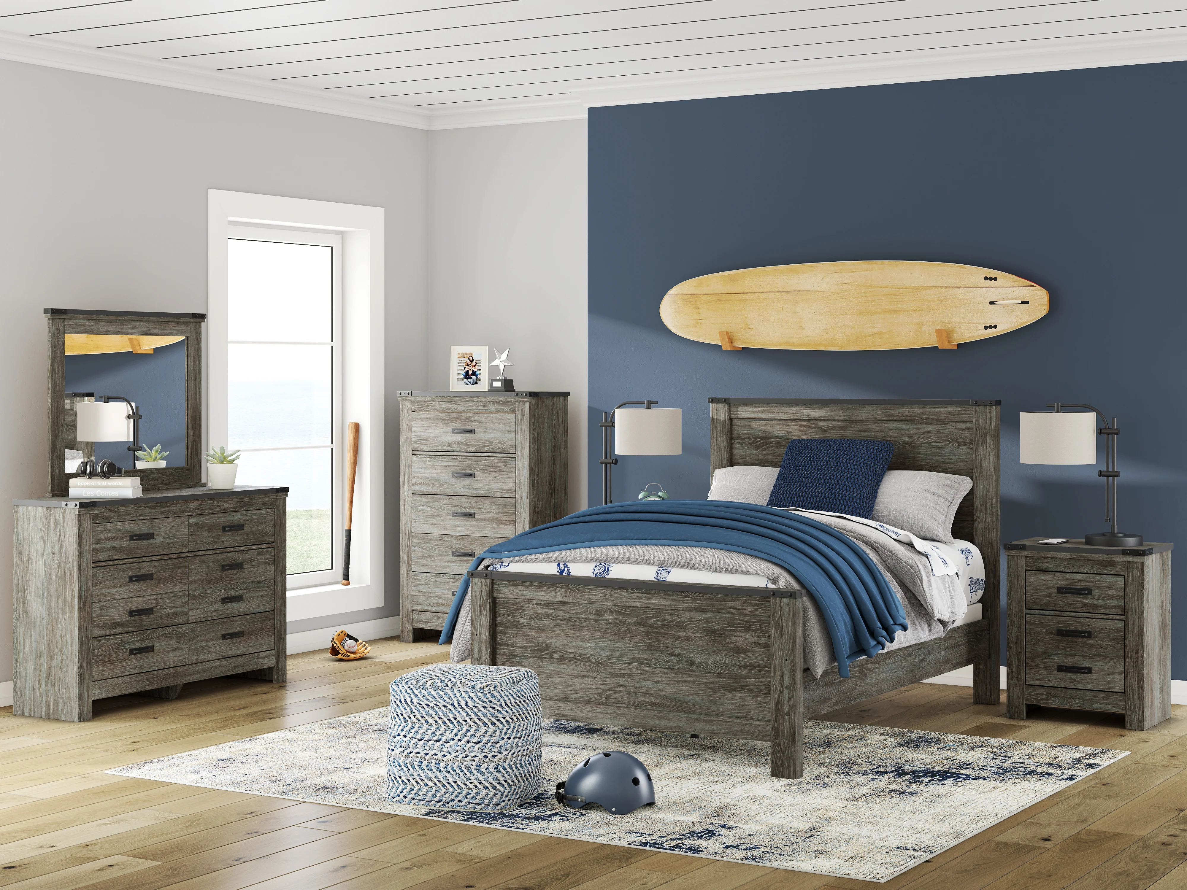 Frandern Gray Dresser - Image 2