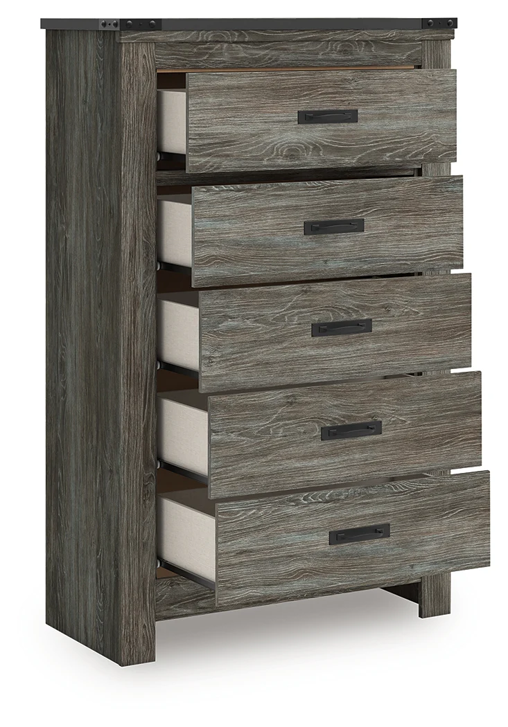 Frandern Gray Chest of Drawers - Image 3