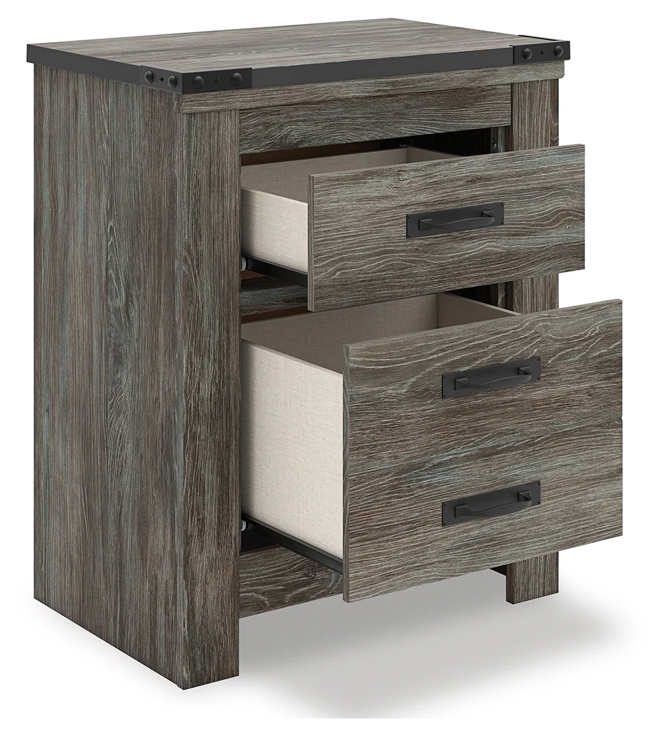Frandern Gray Nightstand - Image 3
