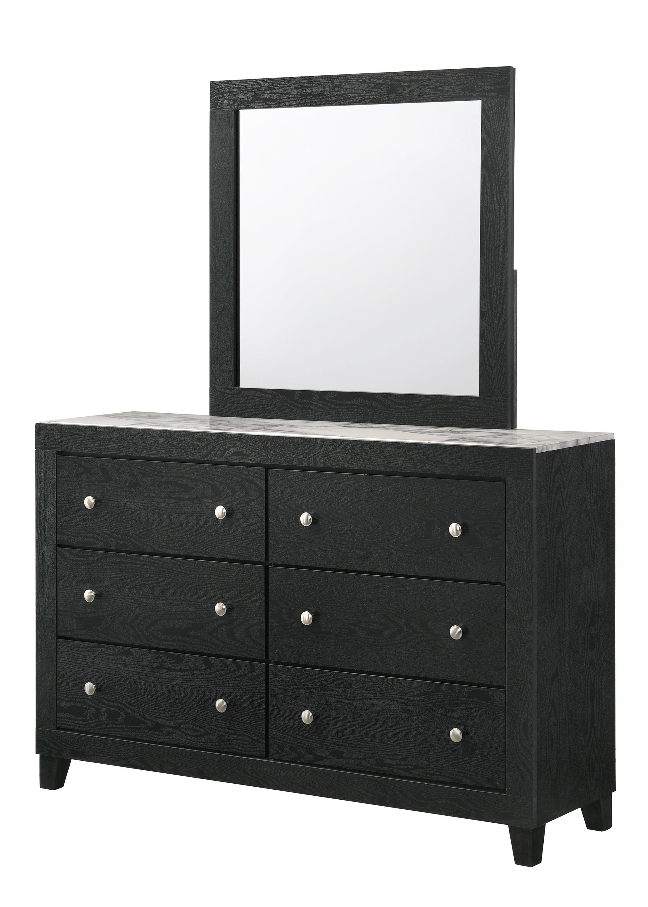 Cadence Black LED Bookcase Panel King Bed - Image 3