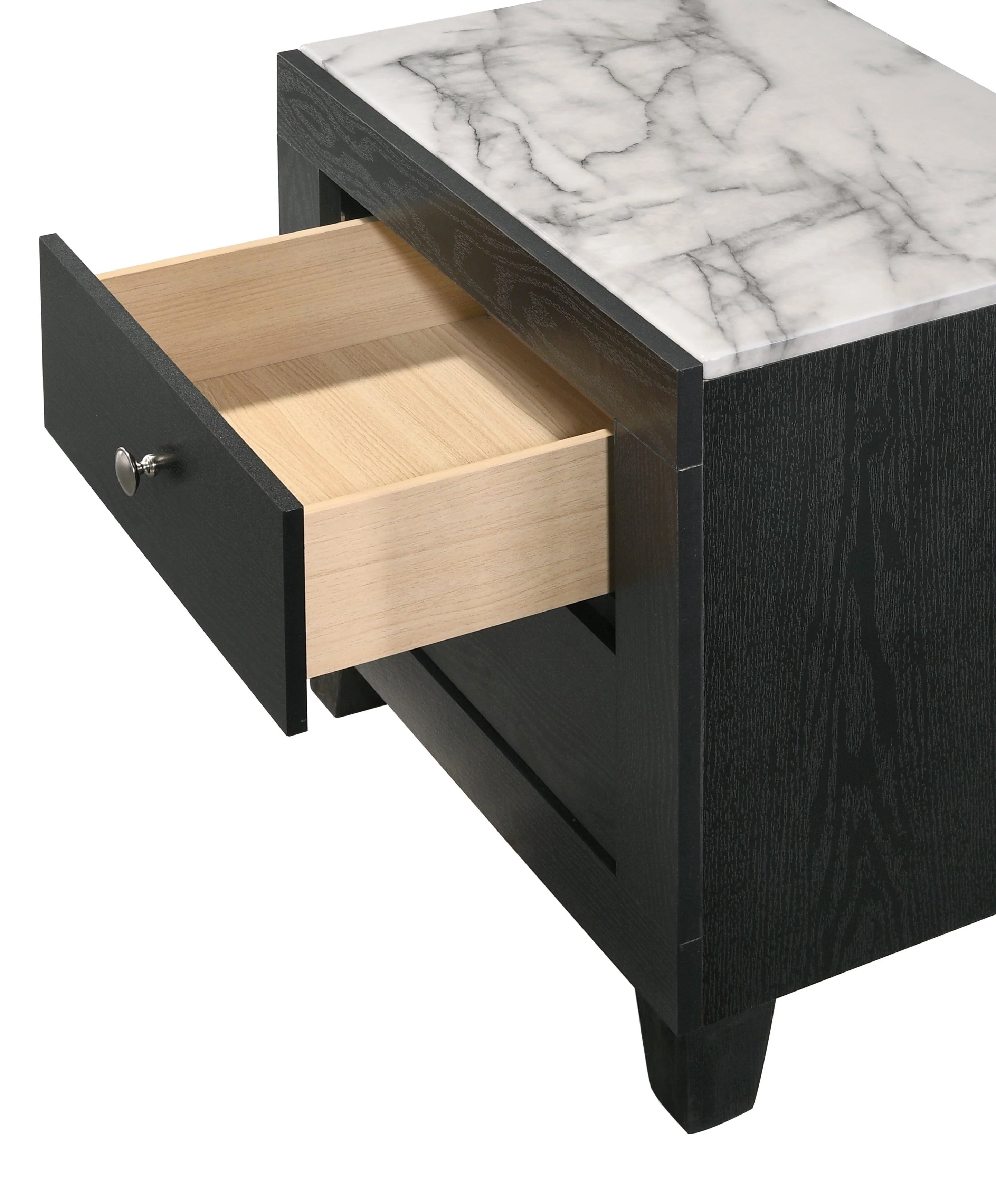 Cadence Nightstand Black 2 Drawers - Image 3