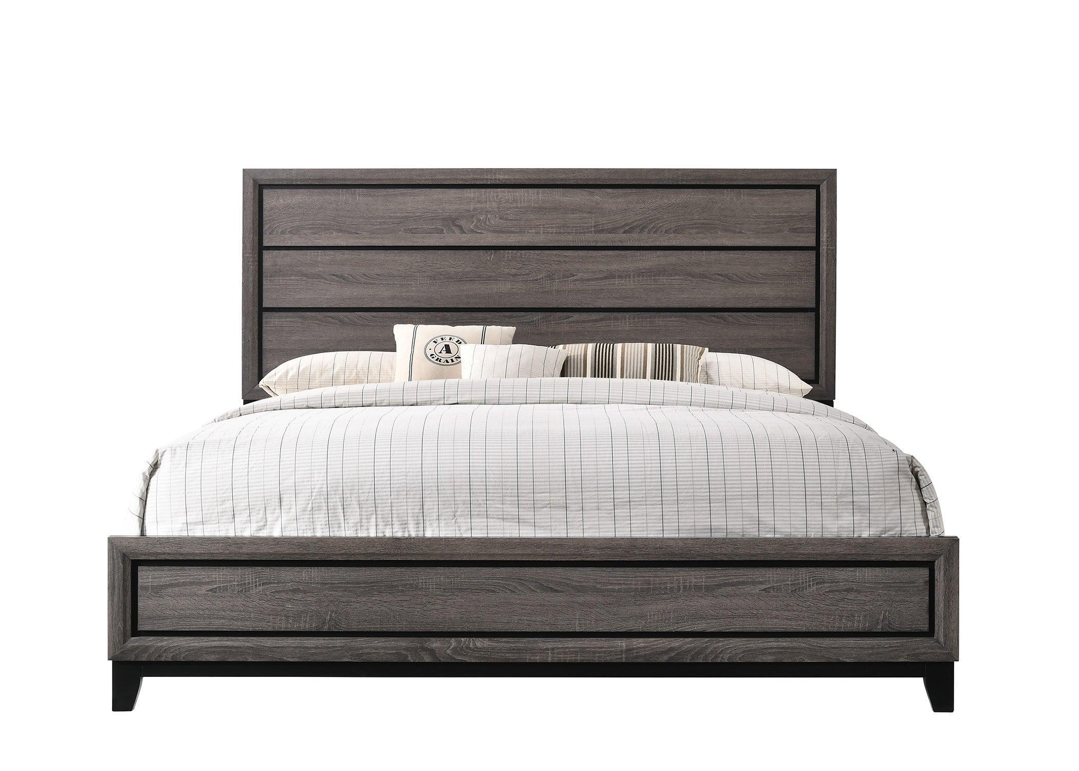 Akerson Gray Panel Bedroom Set - Image 3