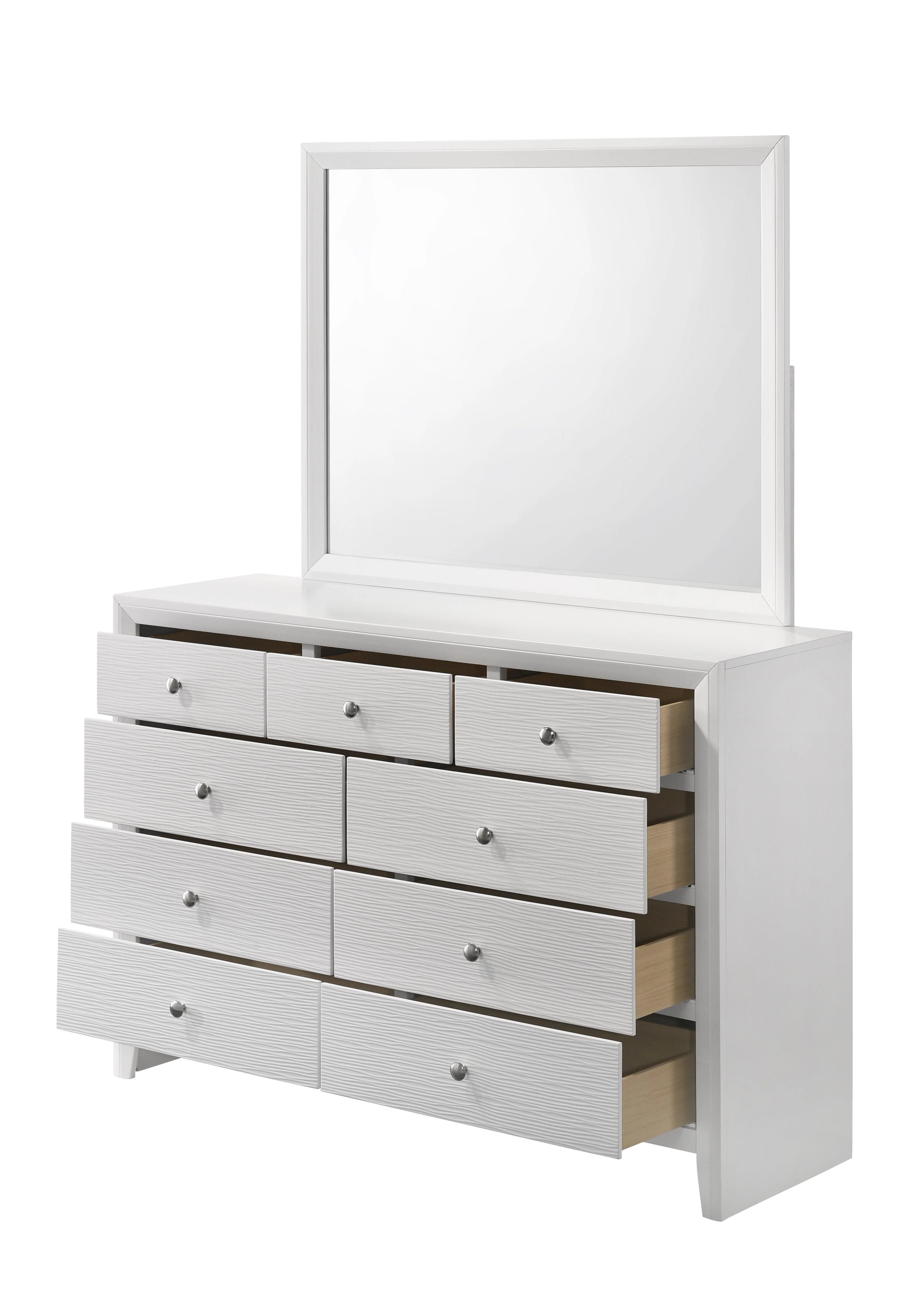 Evan Dresser White 9 Drawers - Image 2