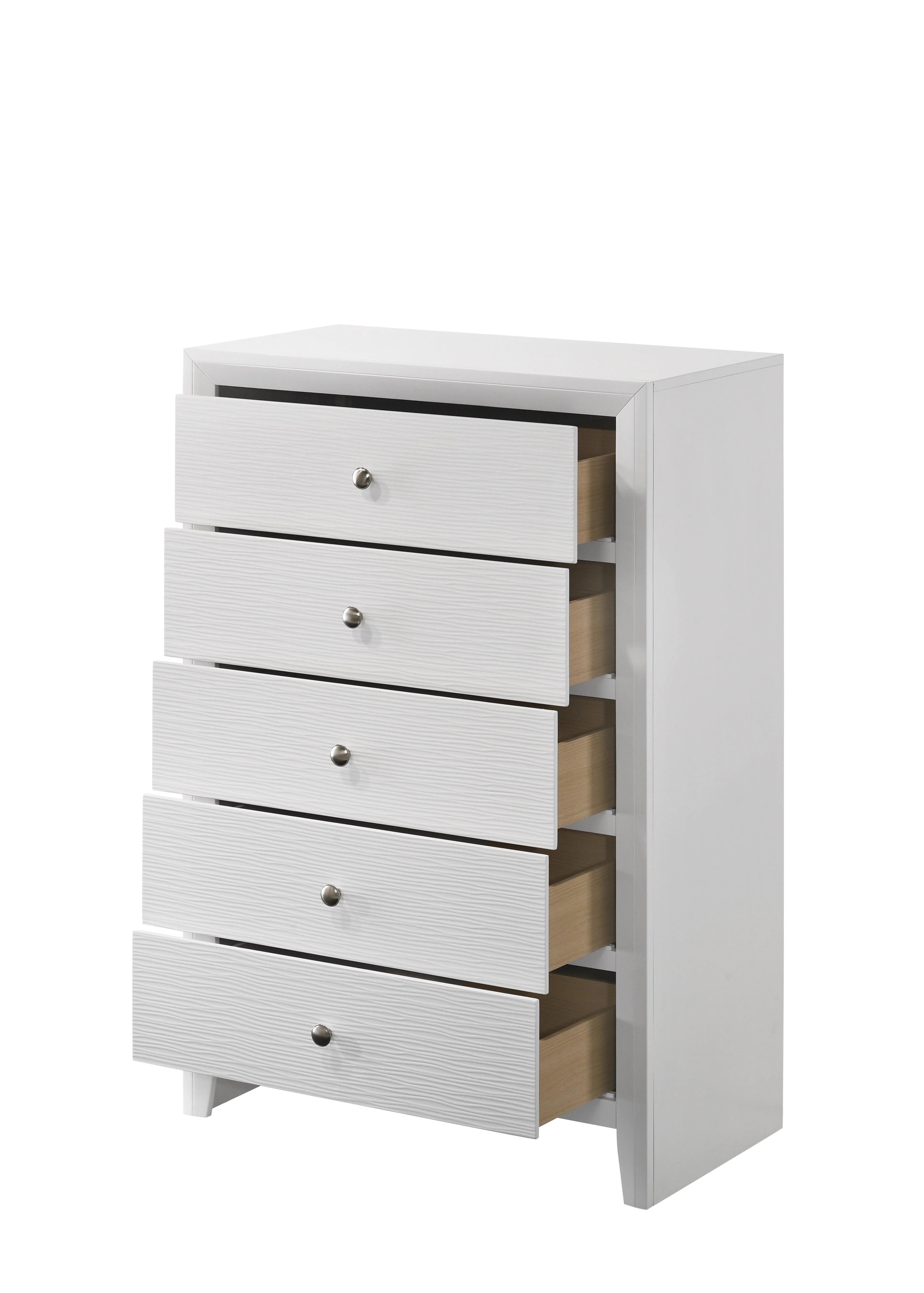 Evan Chest White Rope 5 Drawers - Image 2