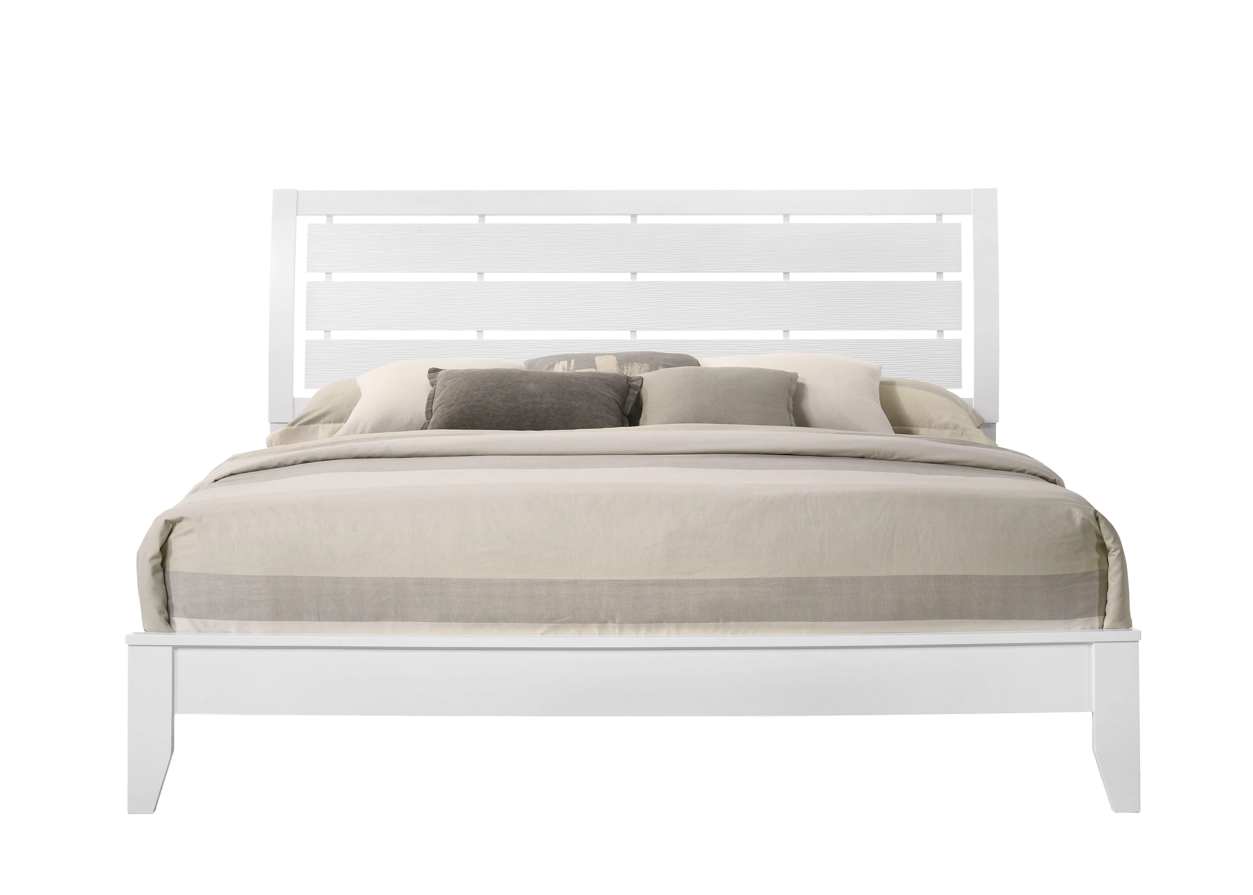 Evan White Sleigh Bedroom Set - Image 3
