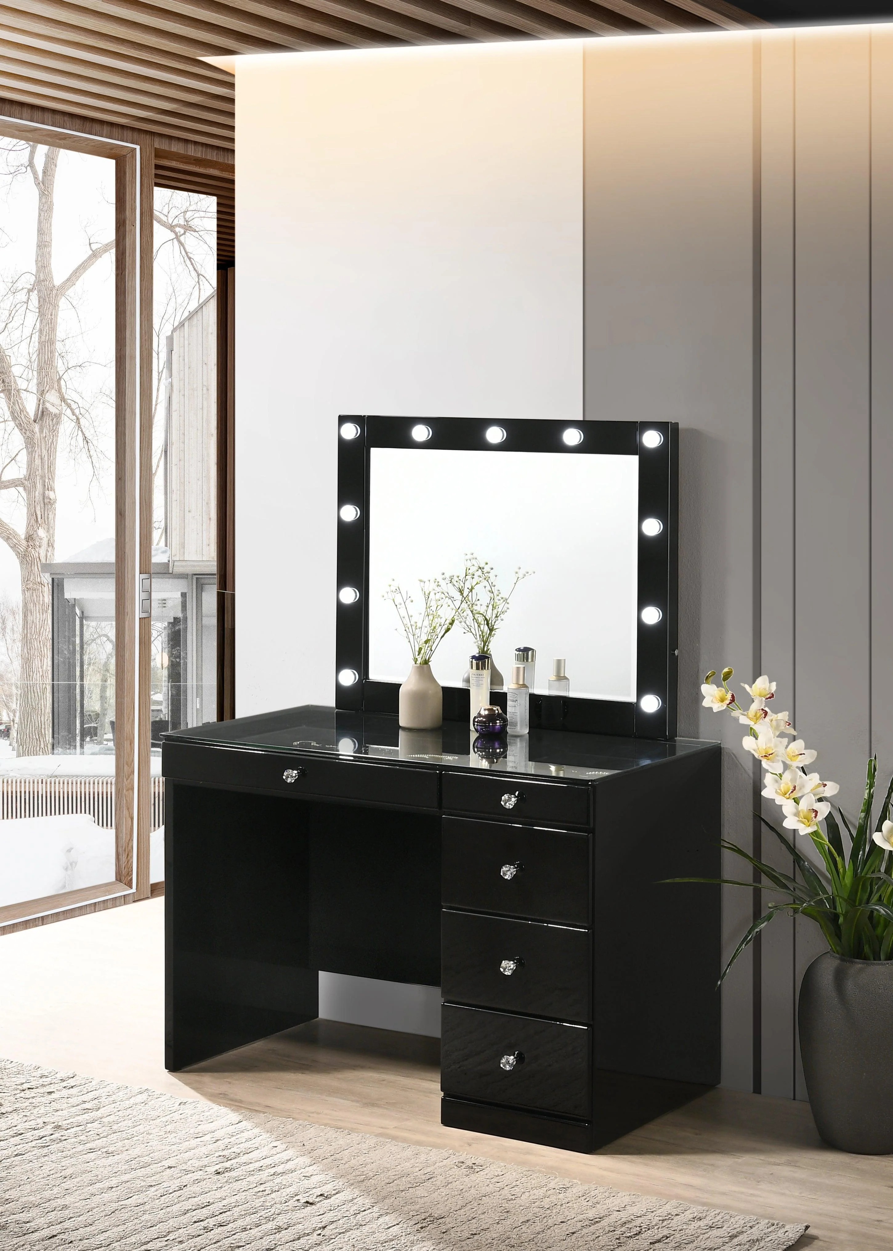 Morgan Black Vanity Set - Image 2