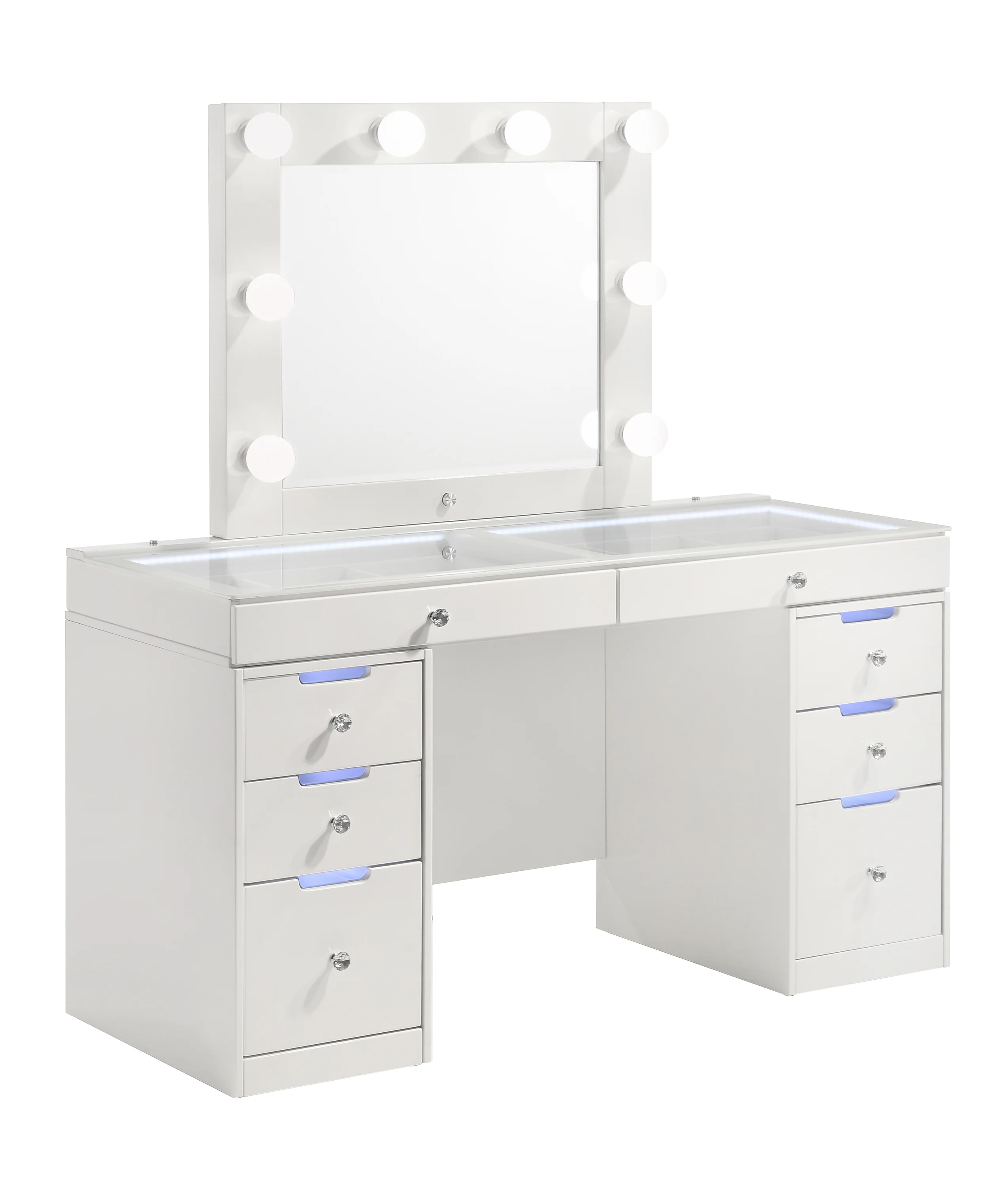 Luxo White Vanity Set - Image 2