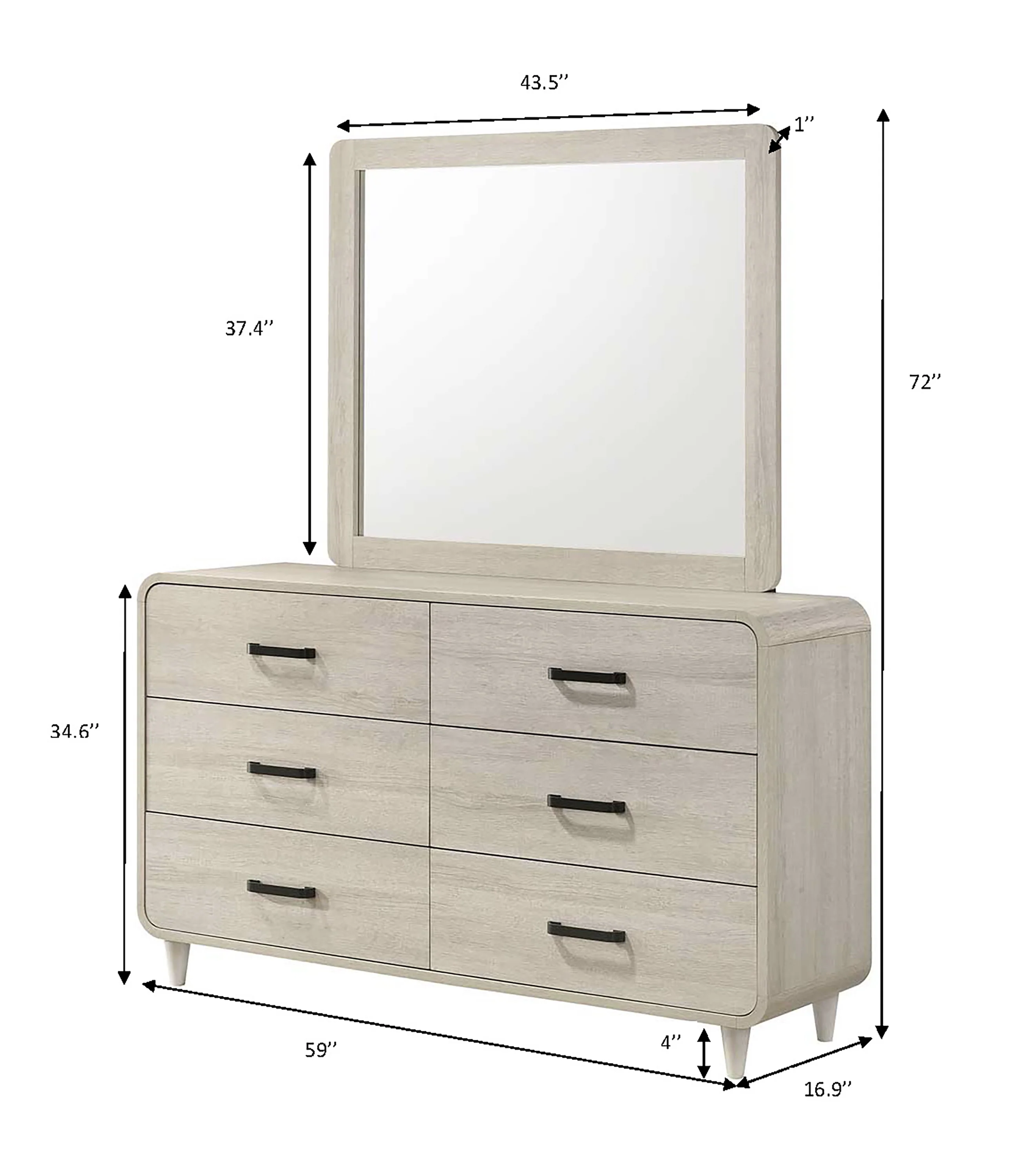 Nyomi White Dresser - Image 2