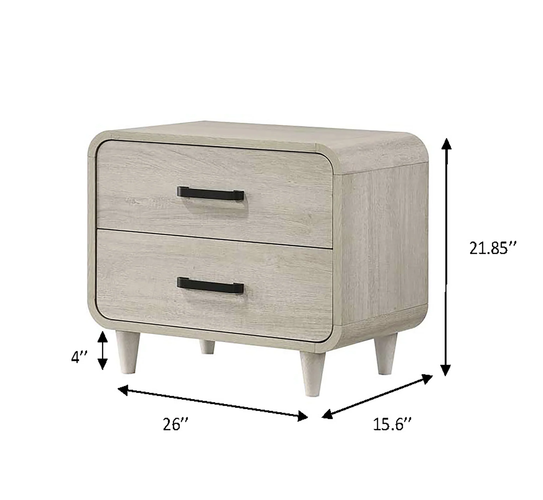 Nyomi White Nightstand - Image 3