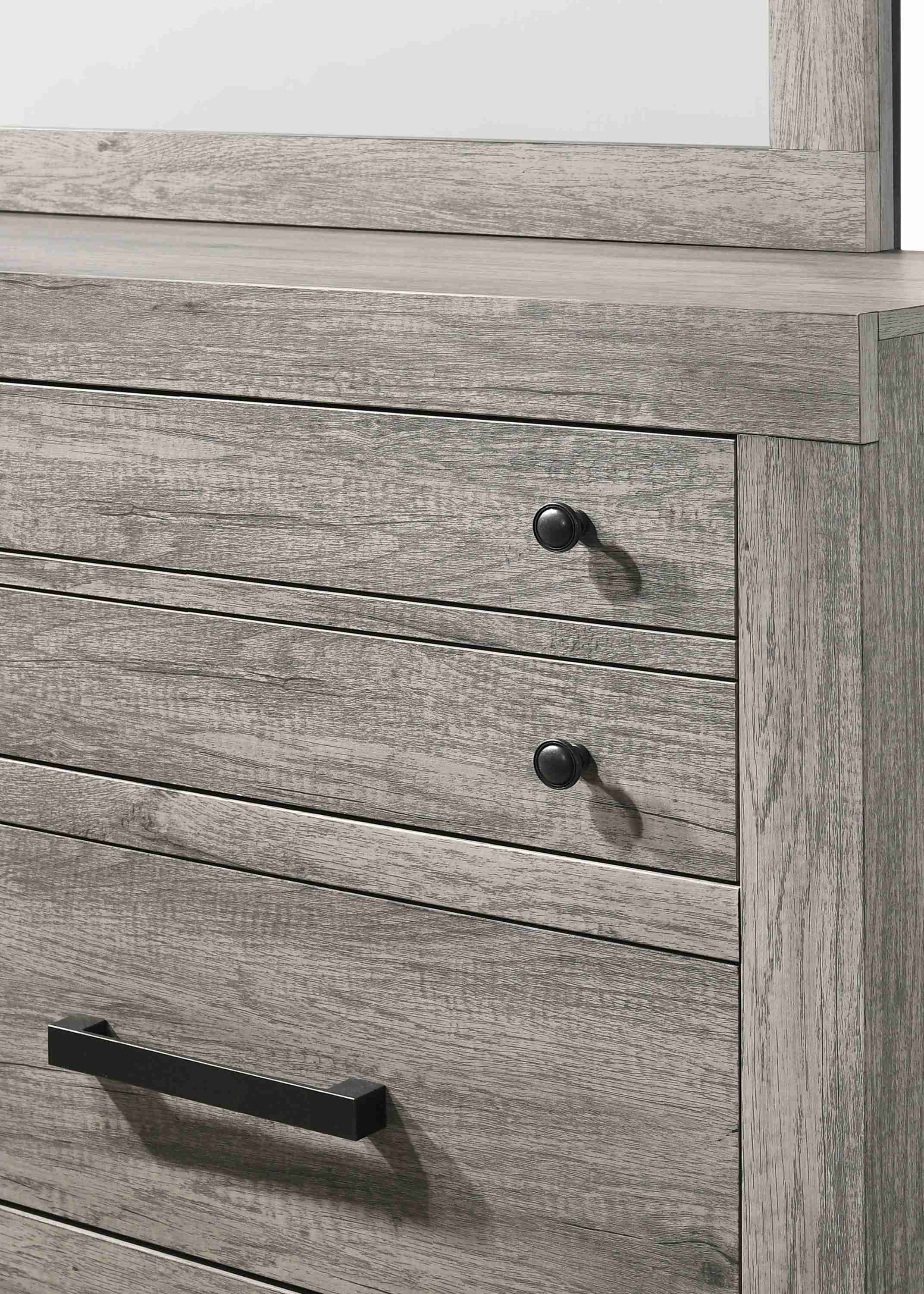 Tundra Nightstand Gray 2 Drawers - Image 3