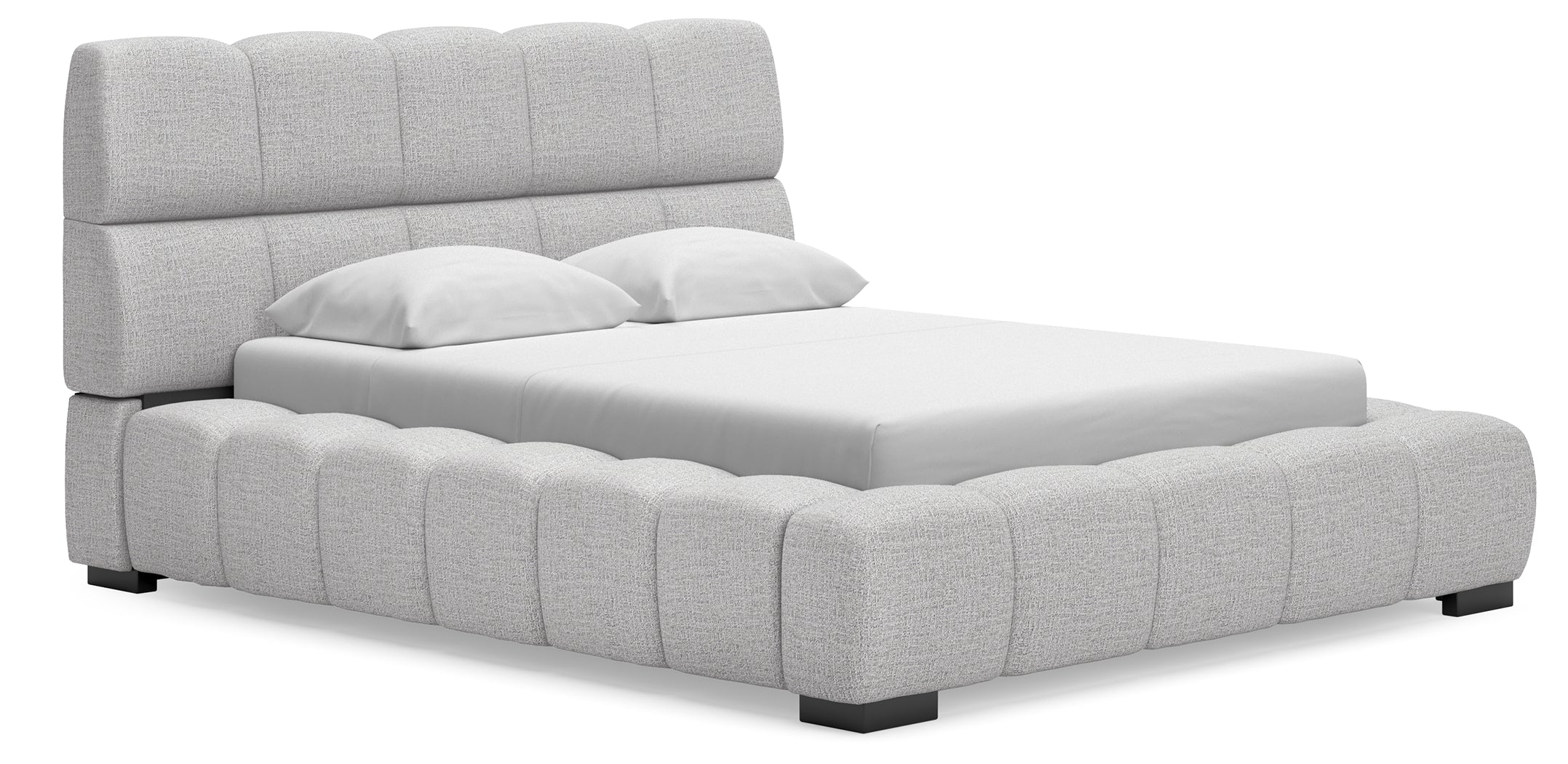 Grendusk Light Gray Queen Upholstered Bed - Image 2