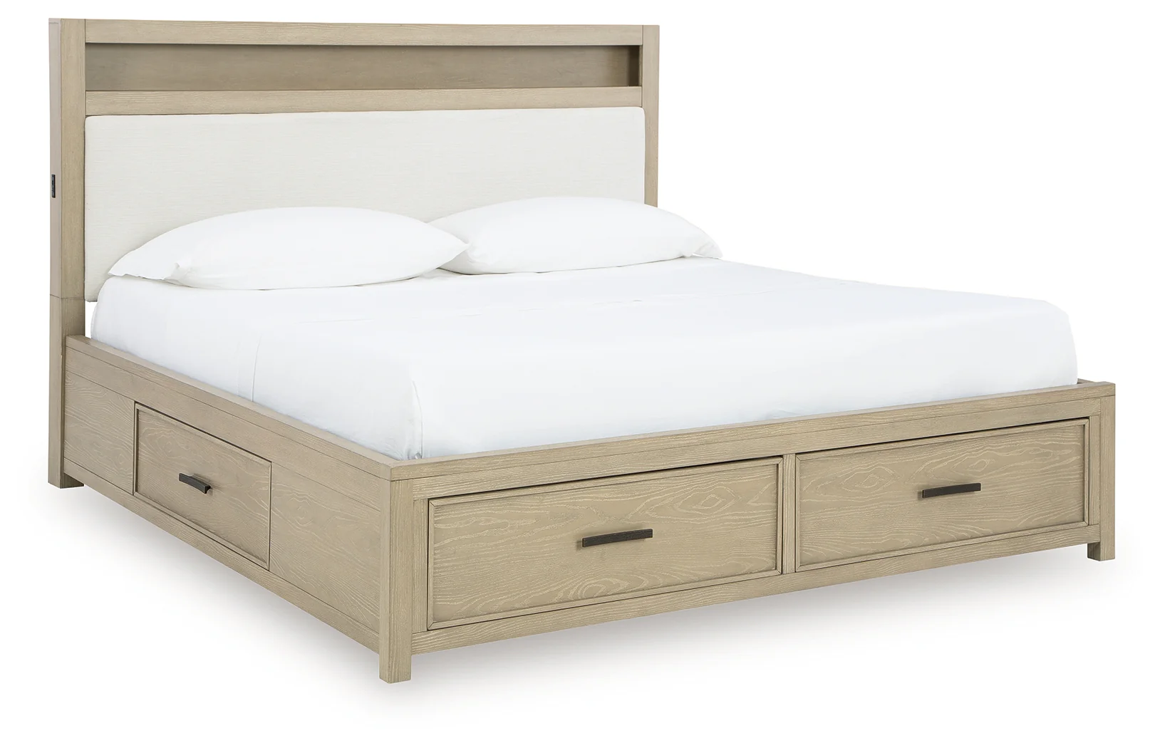 Calmoro Gray Queen Bookcase Bed - Image 3