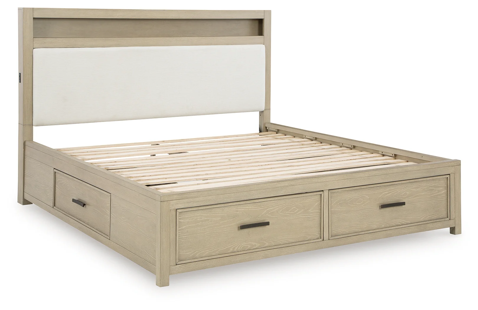 Calmoro Gray King Bookcase Bed - Image 3