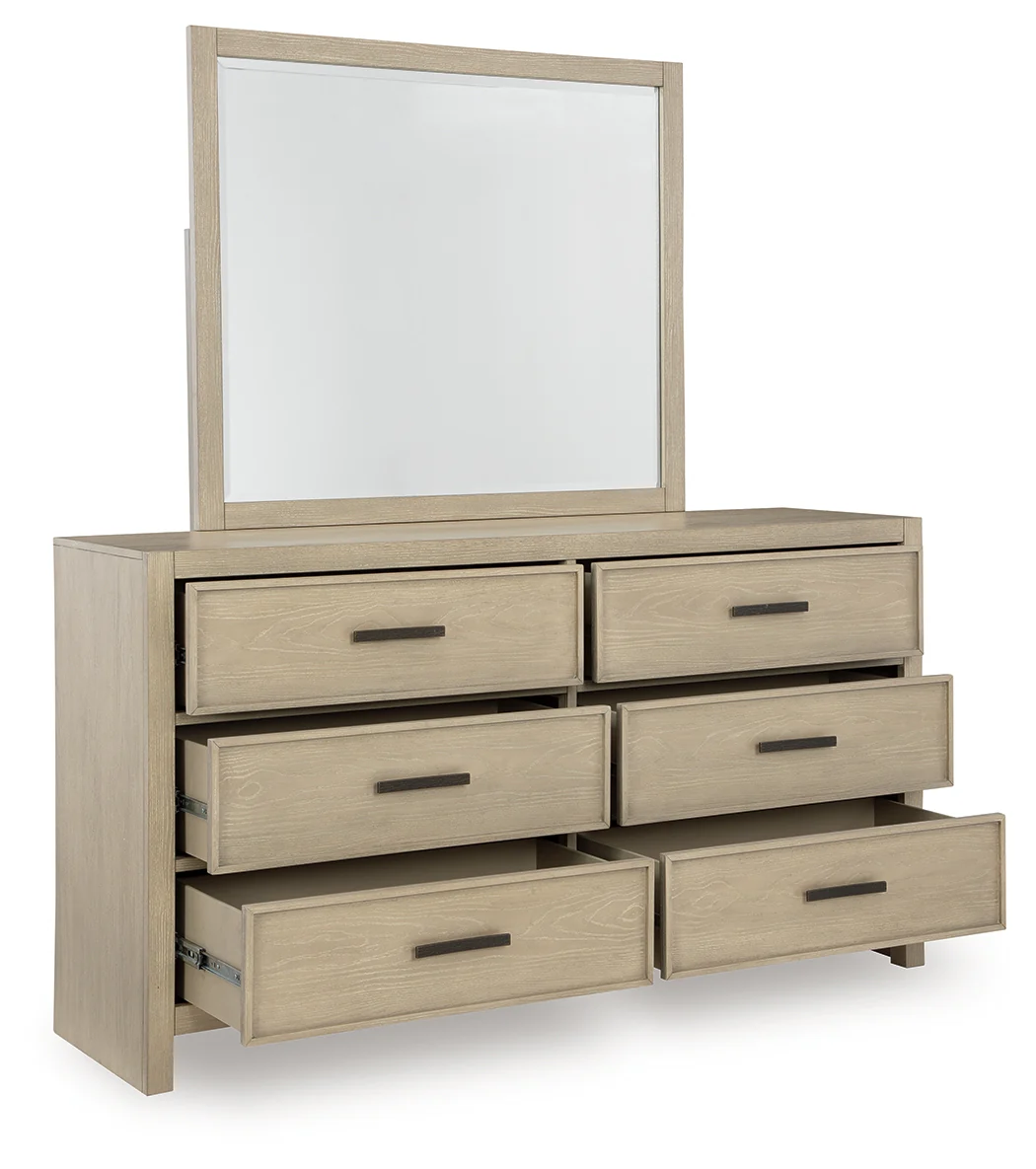 Calmoro Gray Dresser and Mirror - Image 3